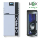 Zestaw grzewczy: Kocioł na pellet DEFRO EVOPELL + CWU + Montaż