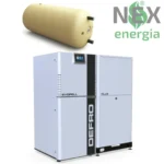 Zestaw: Kocioł na pellet DEFRO EVOPELL PLUS + zbiornik CWU 120L z montażem