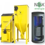 Zestaw grzewczy: Kocioł na pellet Pereko QMPELL EVO + CWU + Montaż