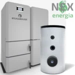 Zestaw: Kocioł na pellet STALMARK EKO SILVER III + zbiornik CWU 120L z montażem