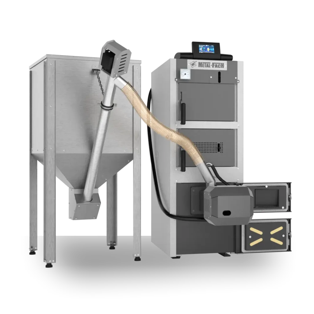 Z montażem: Kocioł Metlafach SEMAX BASIC DUO 15 - 20kW na pellet i drewno