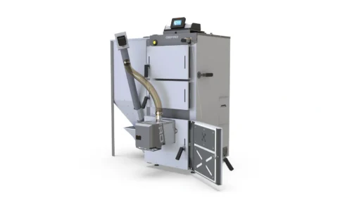 Z montażem: DEFRO Firewood Duo na pellet i drewno 12- 24 kW